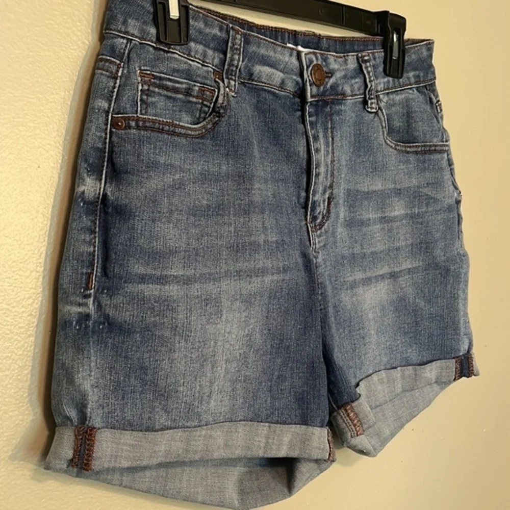BLUE SAVVY denim cuffed shorts, womens 15/32